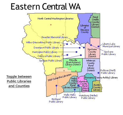 Eastern Libraries Map