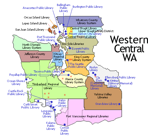 Western Libraries Map